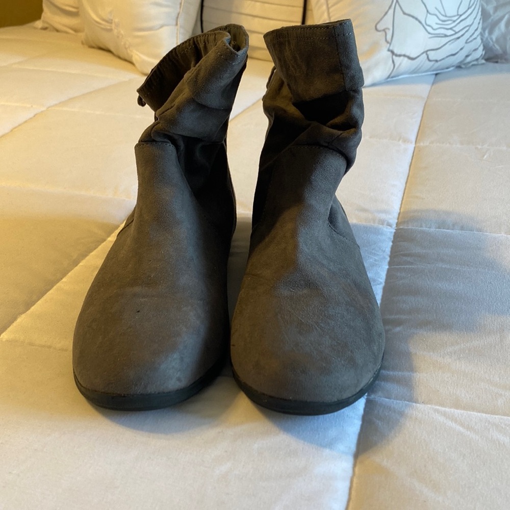 Gray booties size 11 JCPENNEY